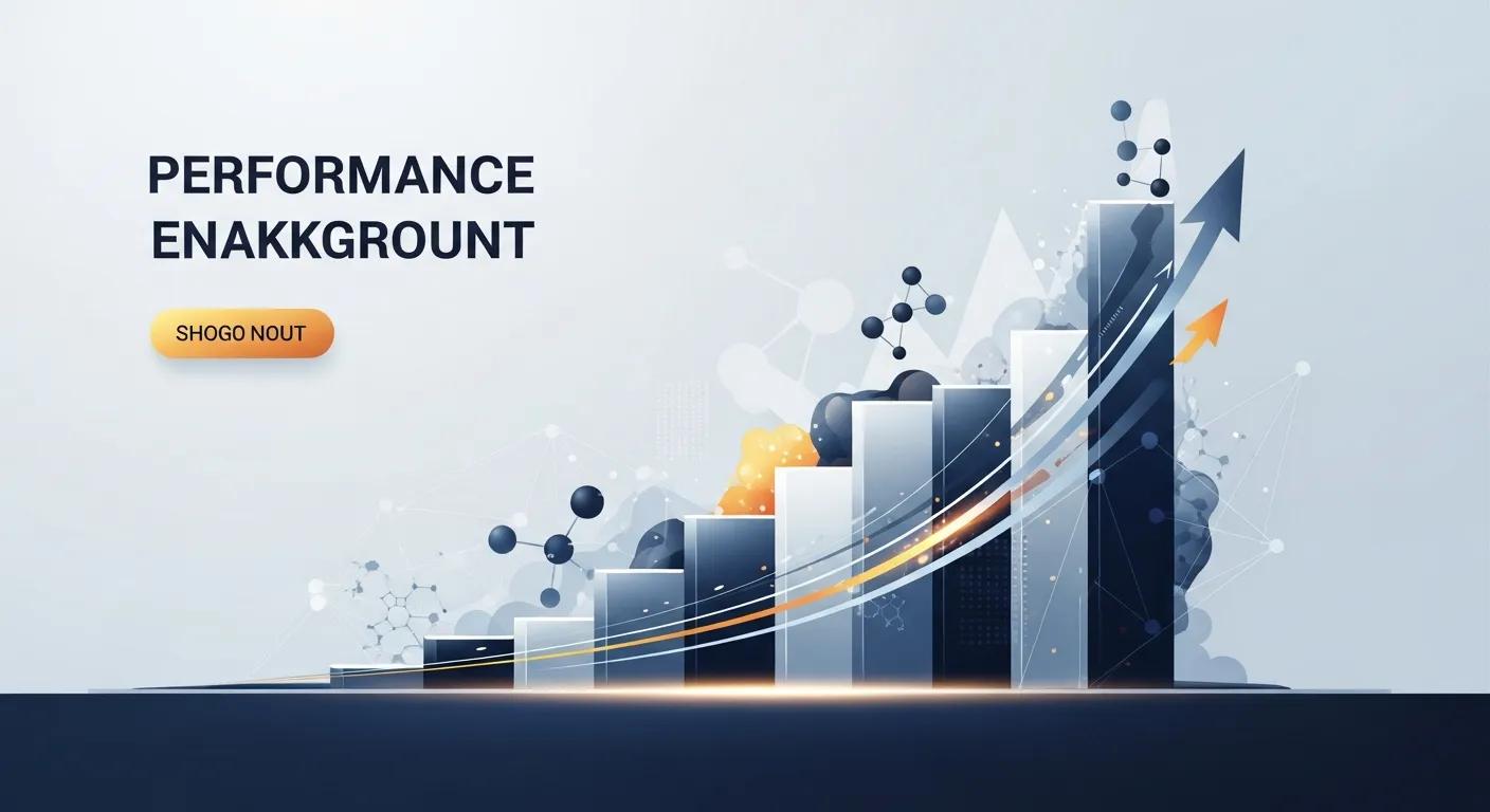 Performance enhancement graphic featuring ascending bar chart, molecular structures, and dynamic arrows, illustrating growth in athletic performance and anabolic steroid use.